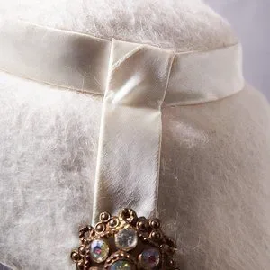 Vintage | Accessories | 95s Cream Felt And Ribbon Hat | Poshmark display picture 1